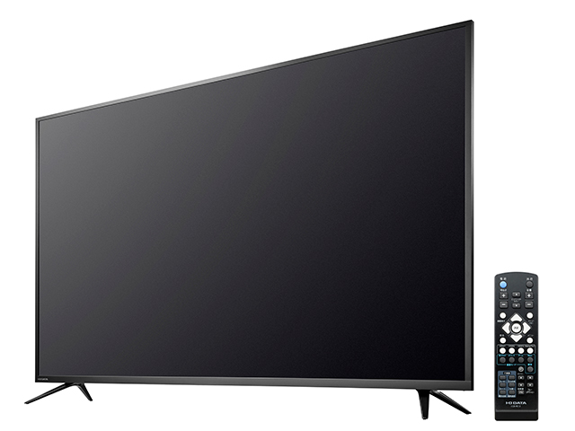 LCD-M4K651XDB 液晶とリモコン／左振り斜め