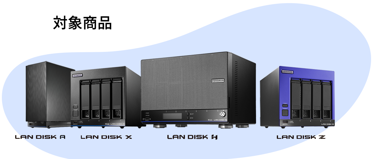対象商品【LAN DISK H】【LAN DISK X】【LAN DISK A】【LAN DISK Z】